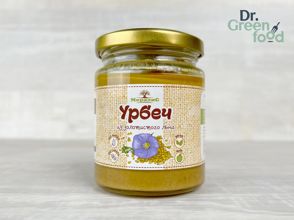 Урбеч из золотого льна Мералис, 230г