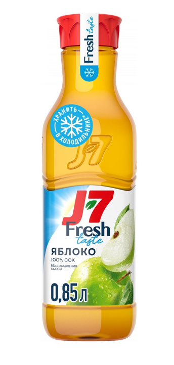 Сок J7 Fresh Taste Яблоко осветленный, 850мл
