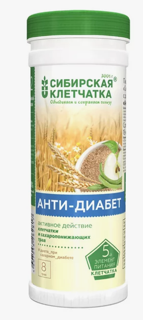 Сибирская клетчатка Анти-диабет, 170г