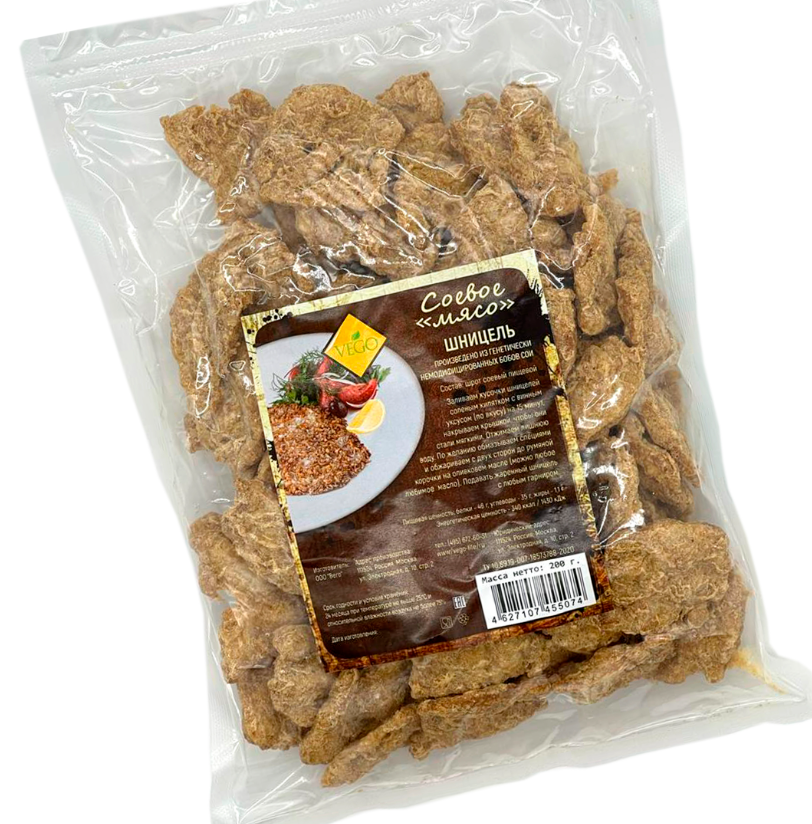 Соевое мясо ШНИЦЕЛЬ VEGO, 200г