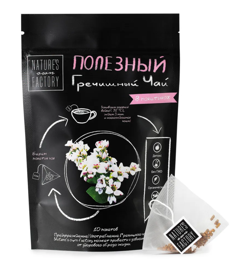 Гречишный напиток Nature's Own Factory в пакетиках, 30г