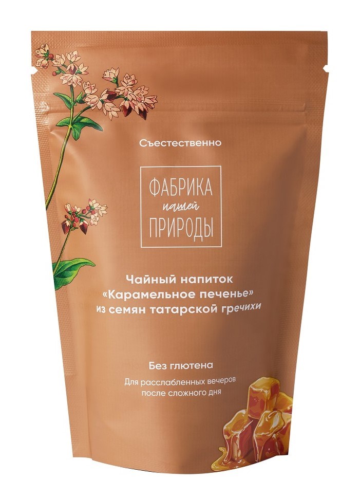 Гречишный напиток Фабрика природы Карамельное печенье, 50г