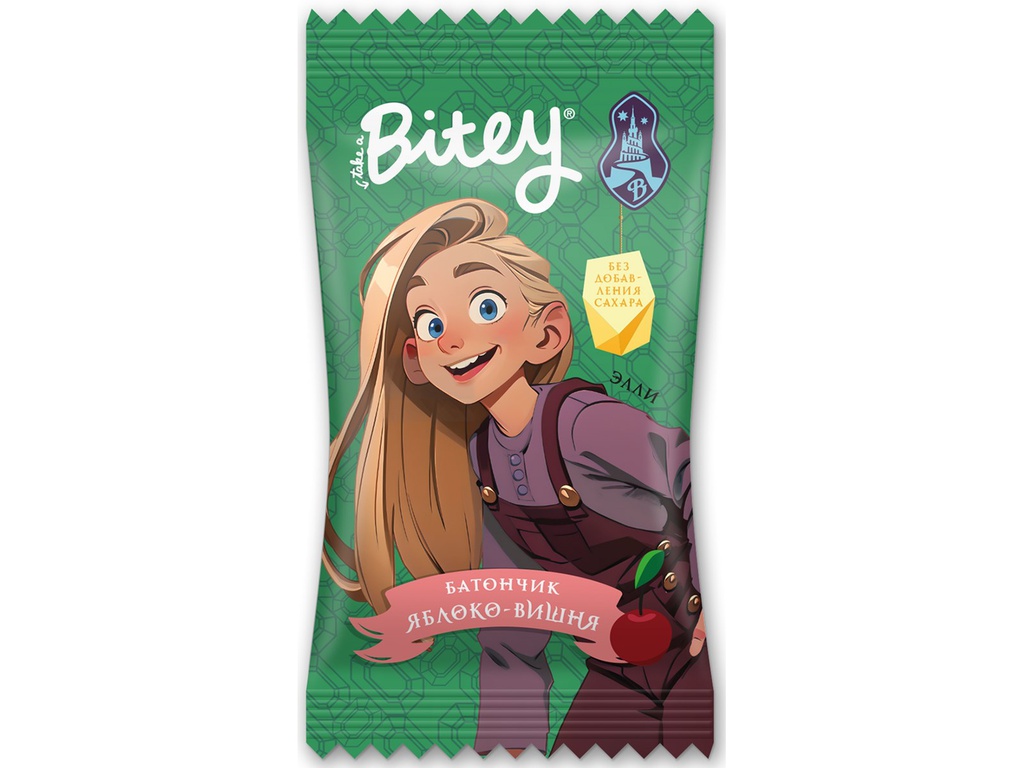 Батончик фруктовый Яблоко и вишня Take a Bitey, 25г