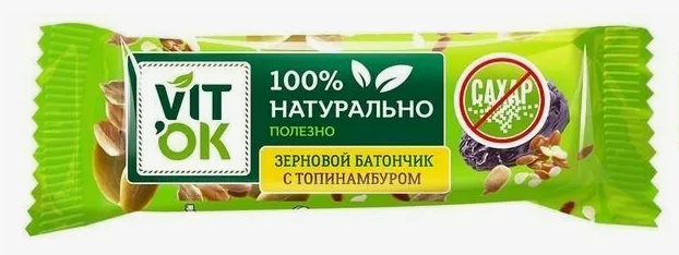 Батончик зерновой с топинамбуром VITok, 30г