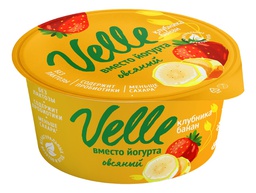Йогурт овсяный Velle клубника-банан, 130г