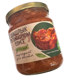 ШАШЛЫК В ТОМАТНОМ СОУСЕ VEGO стекло, 500г